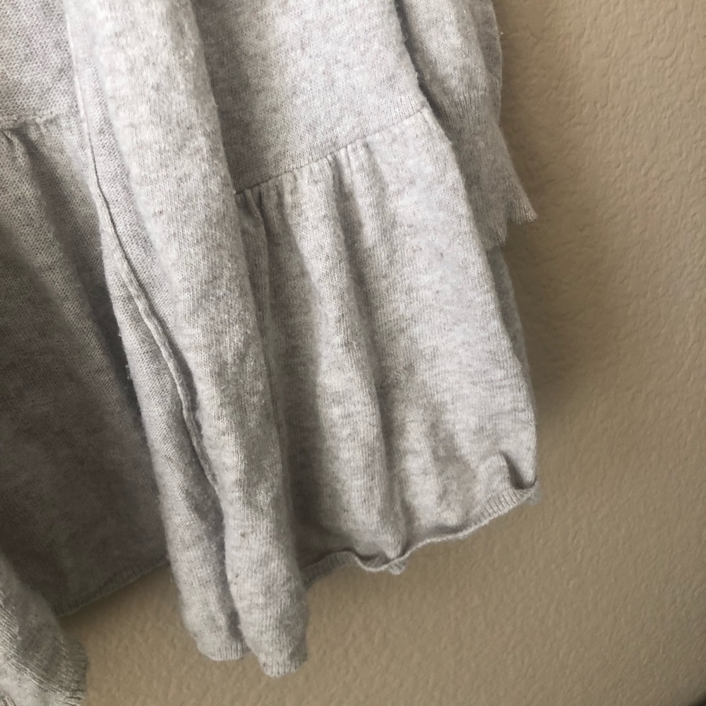 Zara Ruffled Hem Open Cardigan - Picture 2 of 5